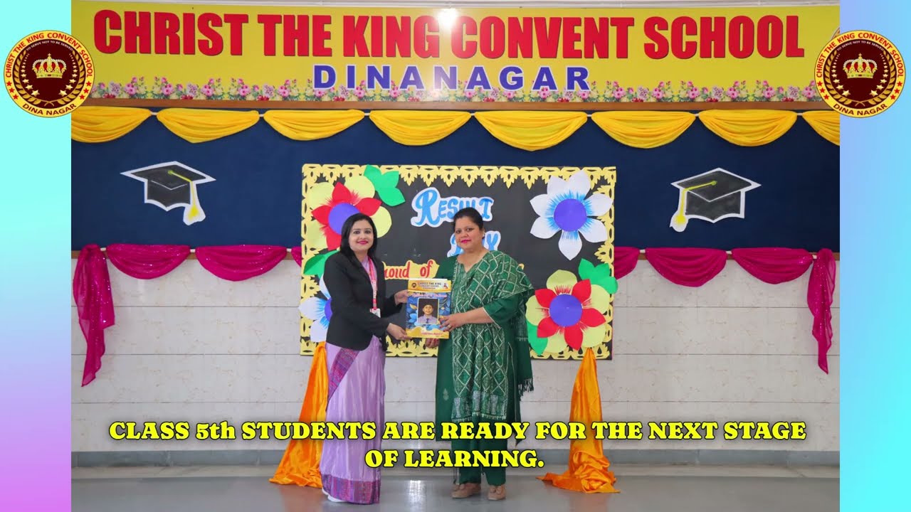 192. Result Day Celebration 🎓 Proud moment for Classes I–V at CKCS Dinanagar.