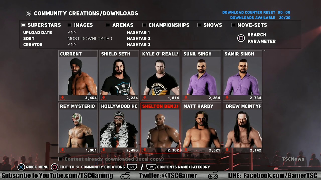 WWE 2K18 Community Creations