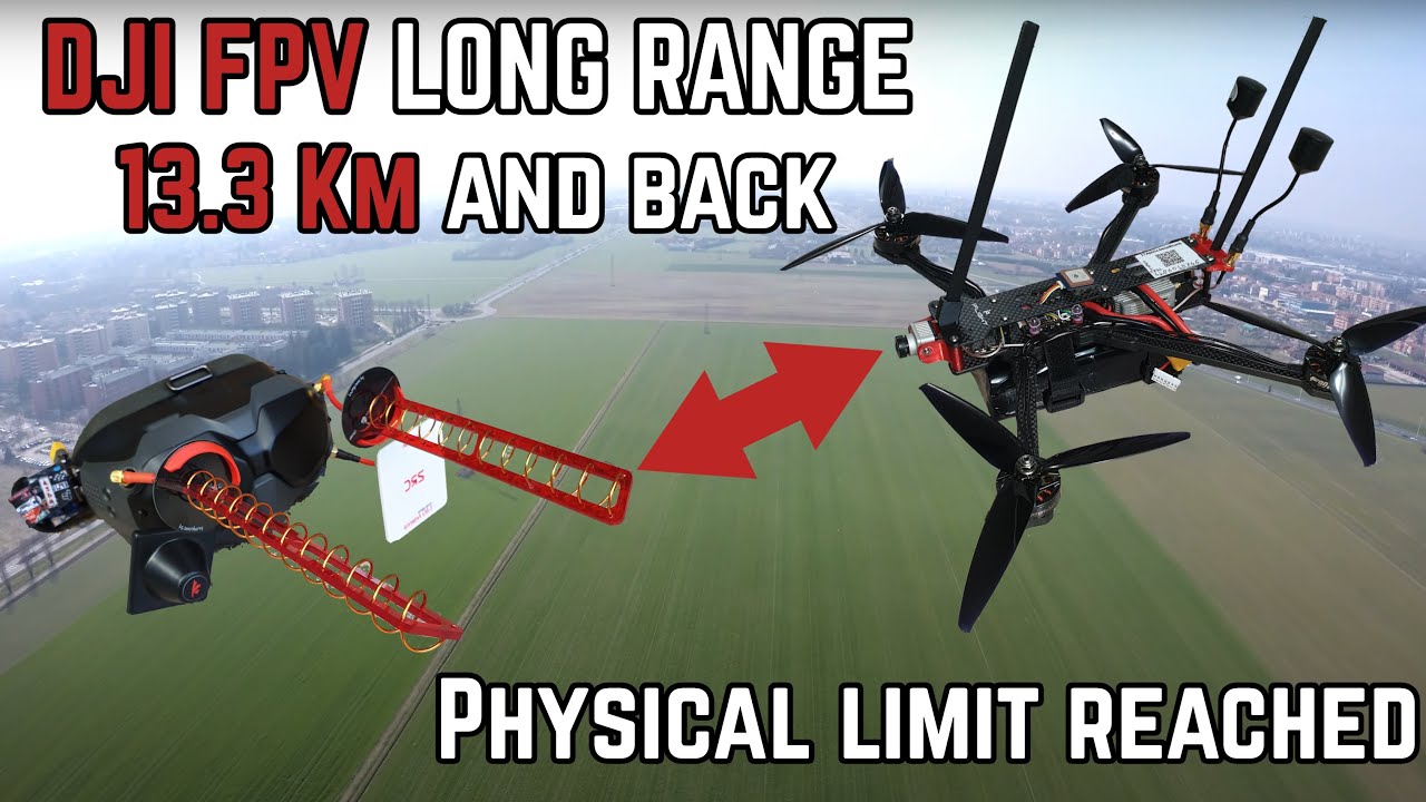 DJI FPV System - 13.3km Hard Limit Reached - Long Range Flight