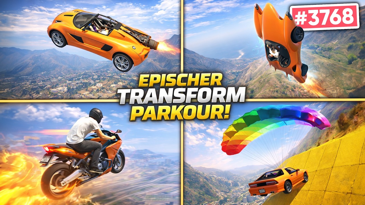Der BESTE TRANSFORM PARKOUR in GTA5✅| LUSORS bald auf ENGLISCH?😂