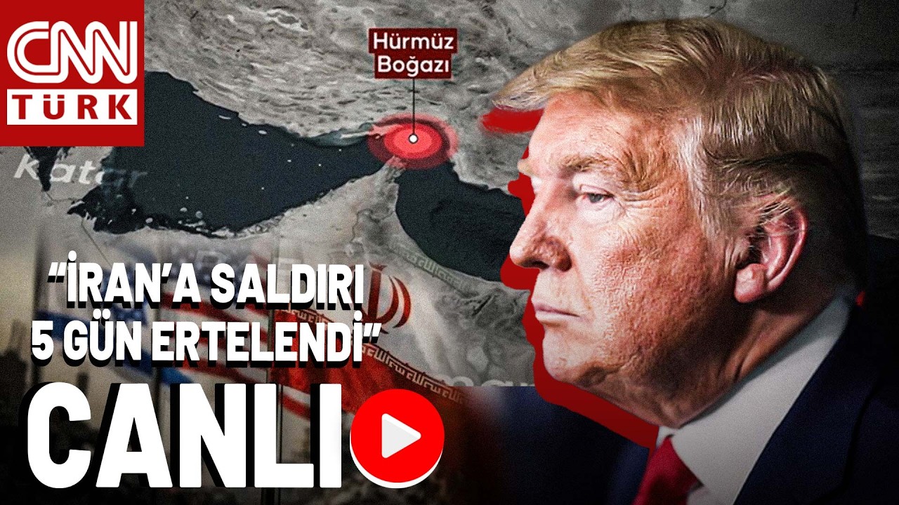 SON DAKİKA🚨Trump: İran'a Saldırı 5 G&uuml;n Ertelendi | CANLI HABER