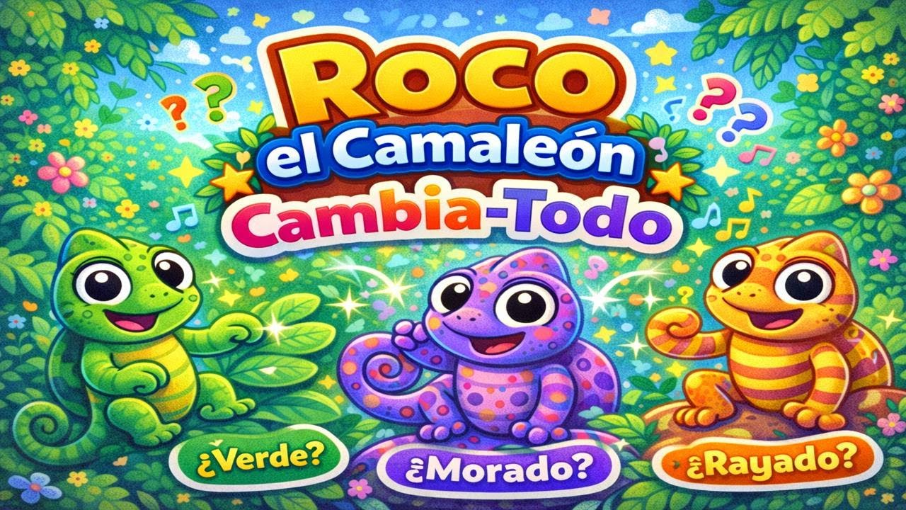 ROCO EL CAMALEON CAMBIA TODO 🦎🎶 CANCION INFANTIL