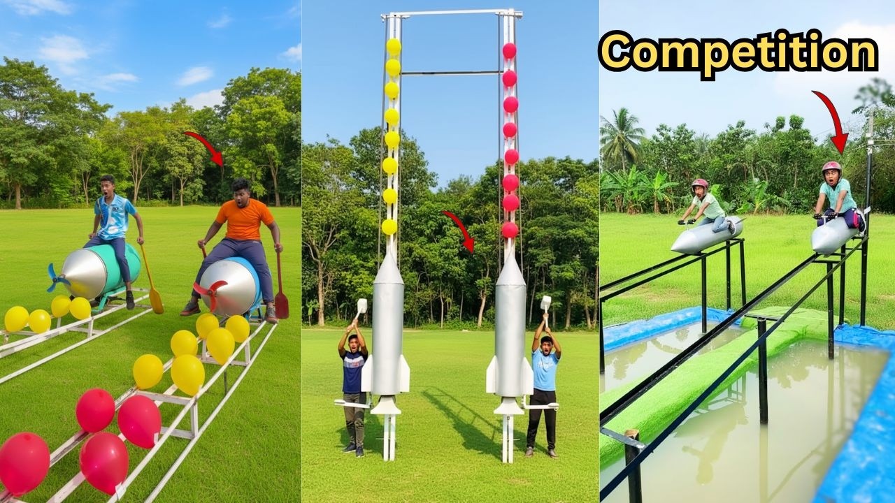 Bambo Rocket Challenge  😱 Speed, Aim & Patience –Crazy Obstacles & Final Winner Reveal! who will win