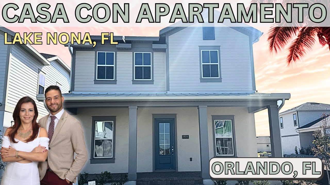 Casa con Apartamento en Florida, Plano Savanna Dream Finders, Lake Nona, Laureate Park Orlando 32827