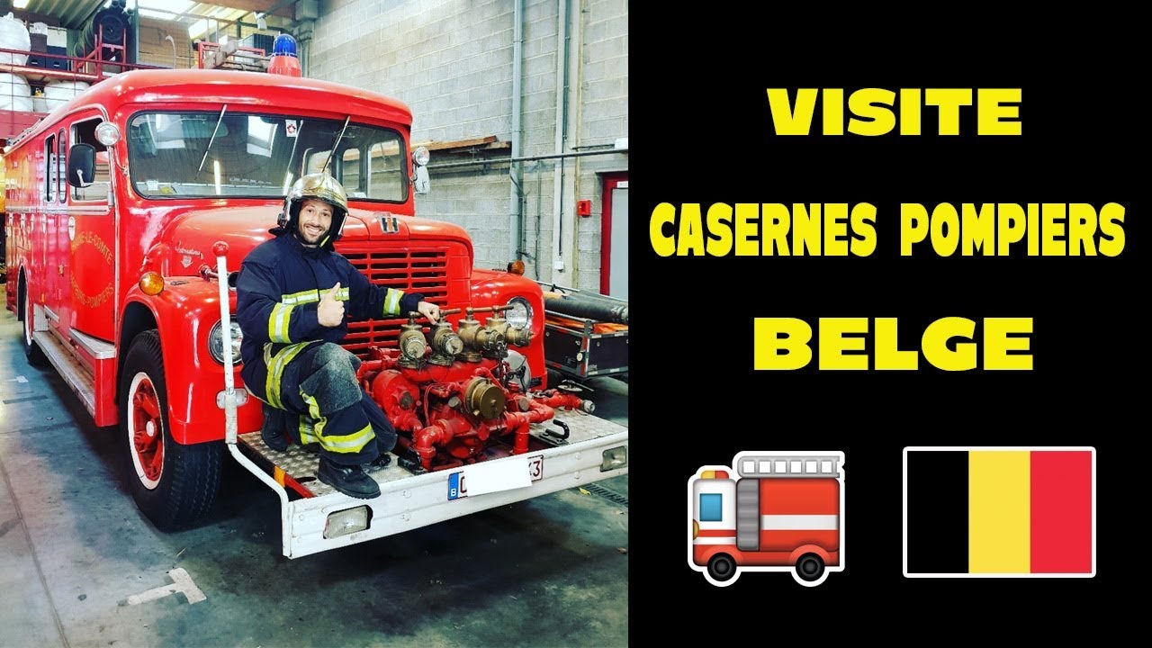 Visite casernes pompiers en Belgique