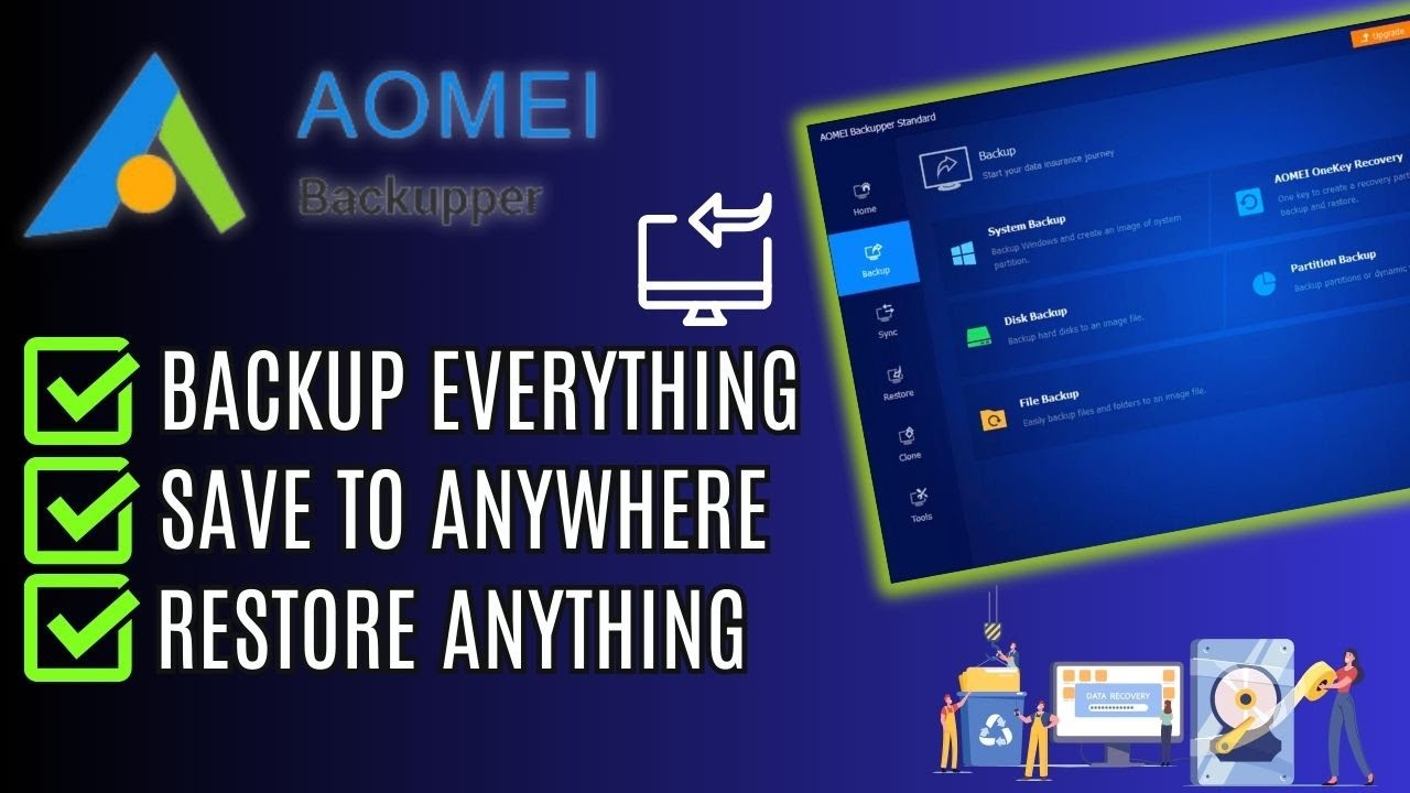 How to Backup or Restore Your PC/Laptop with AOMEI Backupper