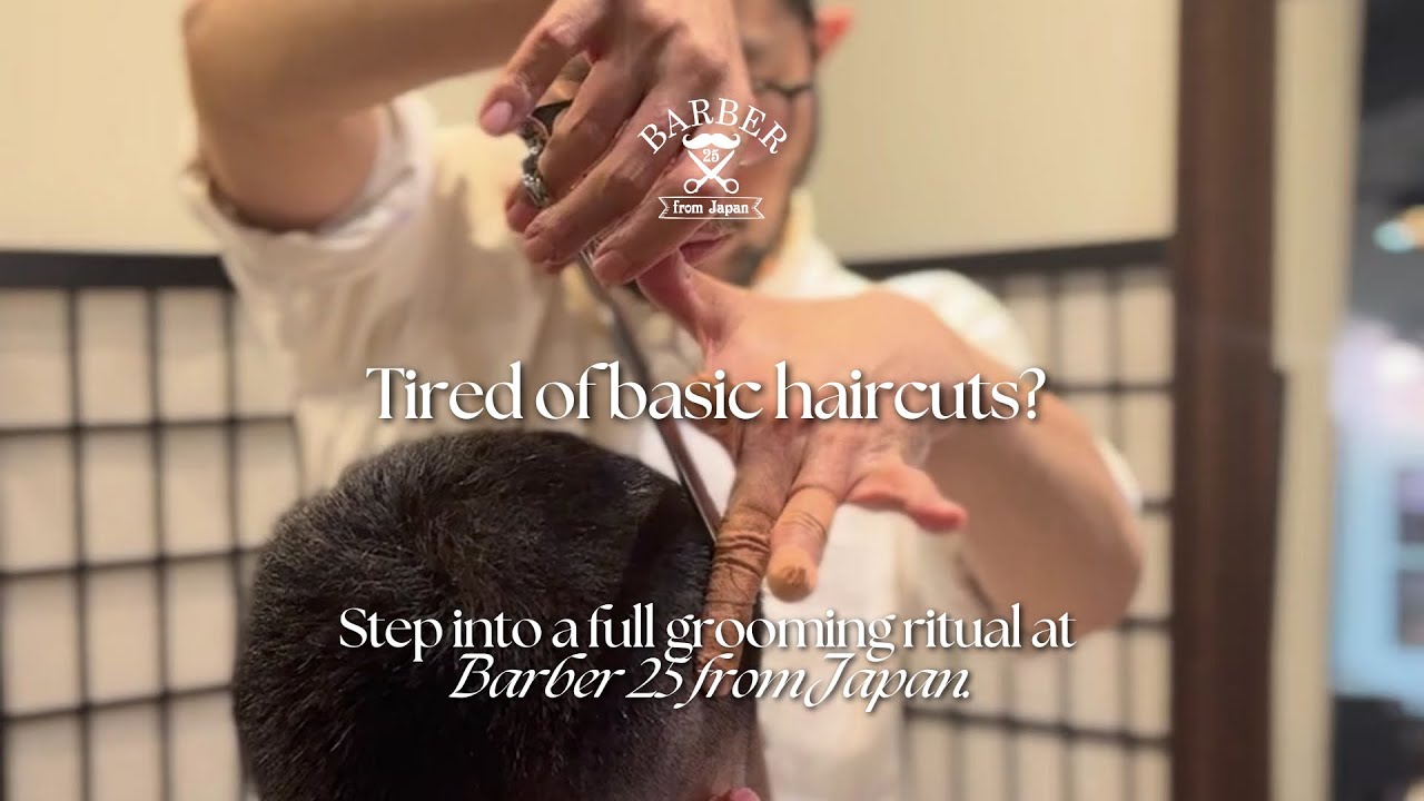 Haircut, Beard & Facial in One Spot | Barber 25 Grooming Experience 🇯🇵