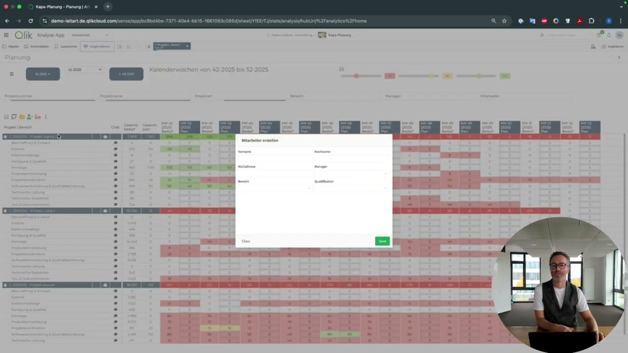 Kapazitätsplanung in Qlik – Intelligente Planung mit Data+ und Machine Learning