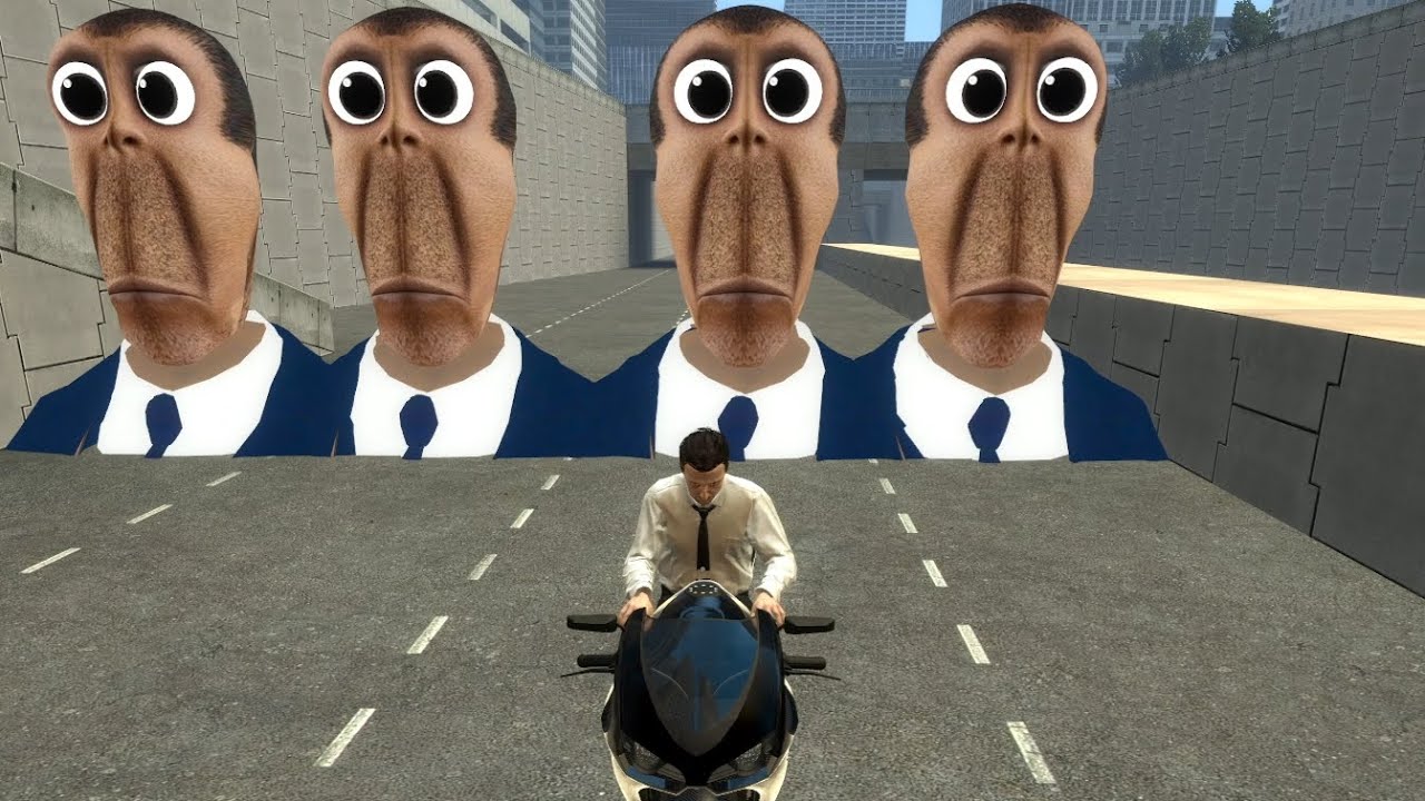 Obunga gliding along the road