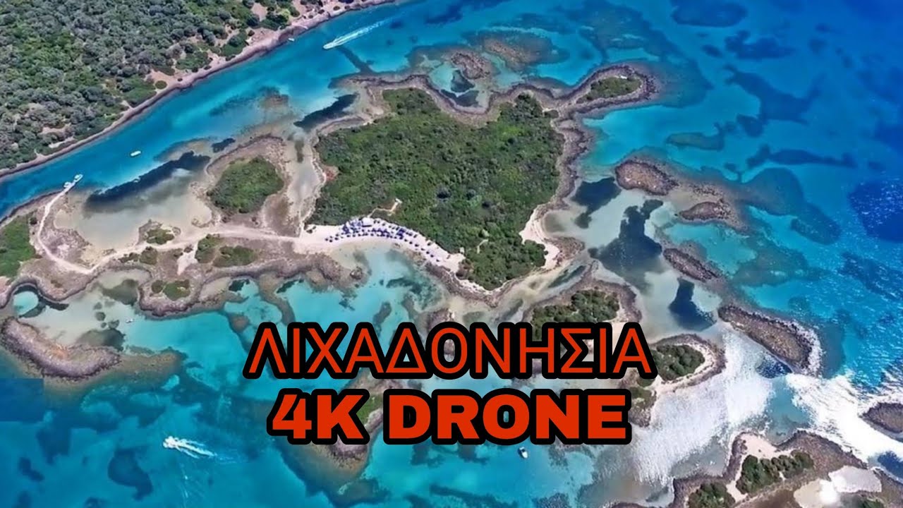 LIHADONISIA ISLANDS GREECE DRONE 4K