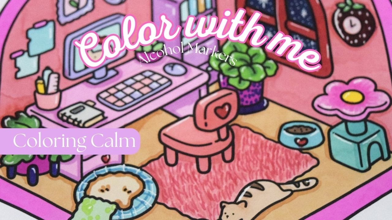 Colorea conmigo una página de Little Corner | Coloring Calm