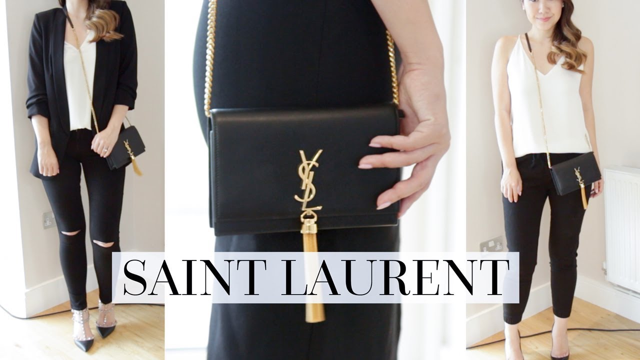 WHAT FITS INSIDE & 4 OUTFIT STYLING IDEAS - SAINT LAURENT KATE BAG
