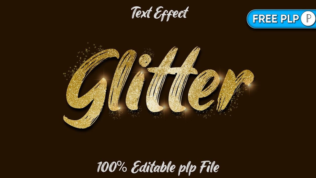 How To Create Glitter Text Effect in PixelLab | 💯% Editable PLP File