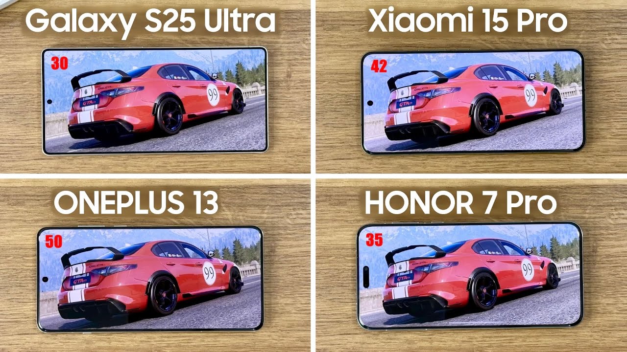 Samsung S25 Ultra против OnePlus 13 против Xiaomi 15 Pro &mdash; игровой тест FPS