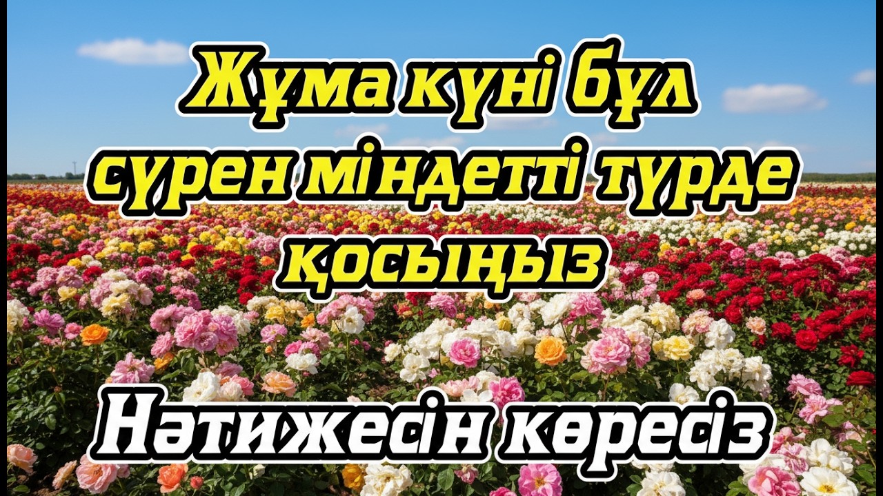 Рамазан айында жұма күндері осы сүрені міндетті түрде қосыңыз. Нәтижесін көресіздер #құран