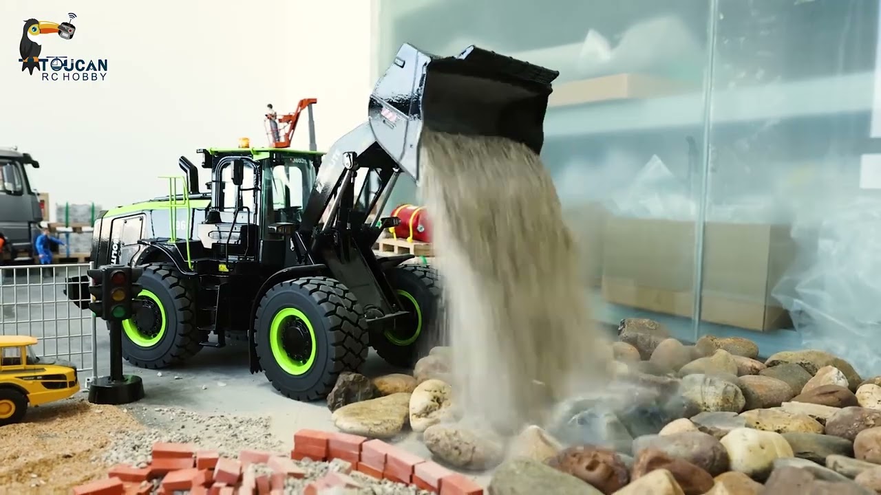 KABOLITE K966 100 1/16 Metal RC Hydraulic Loader Painted Remote Control Construction Vehicle