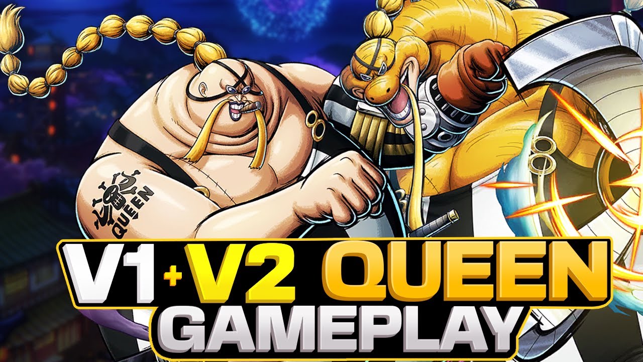 V1 + V2 Queen Gameplay | One Piece Bounty Rush