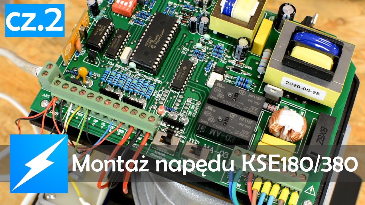 Podłączenie elektryczne oraz regulacja napędu bramy przesuwnej KSE180/380 - Elektrobim.pl