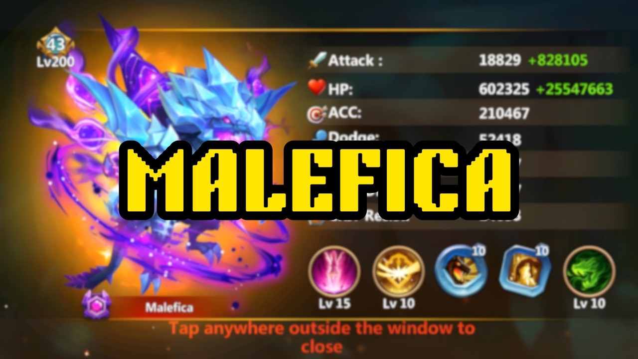 Castle Clash Pure F2P Malefica!