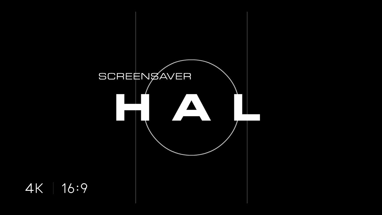 HAL 9000 Screensaver 4K (16:9 Widescreen) *Dark Mode*