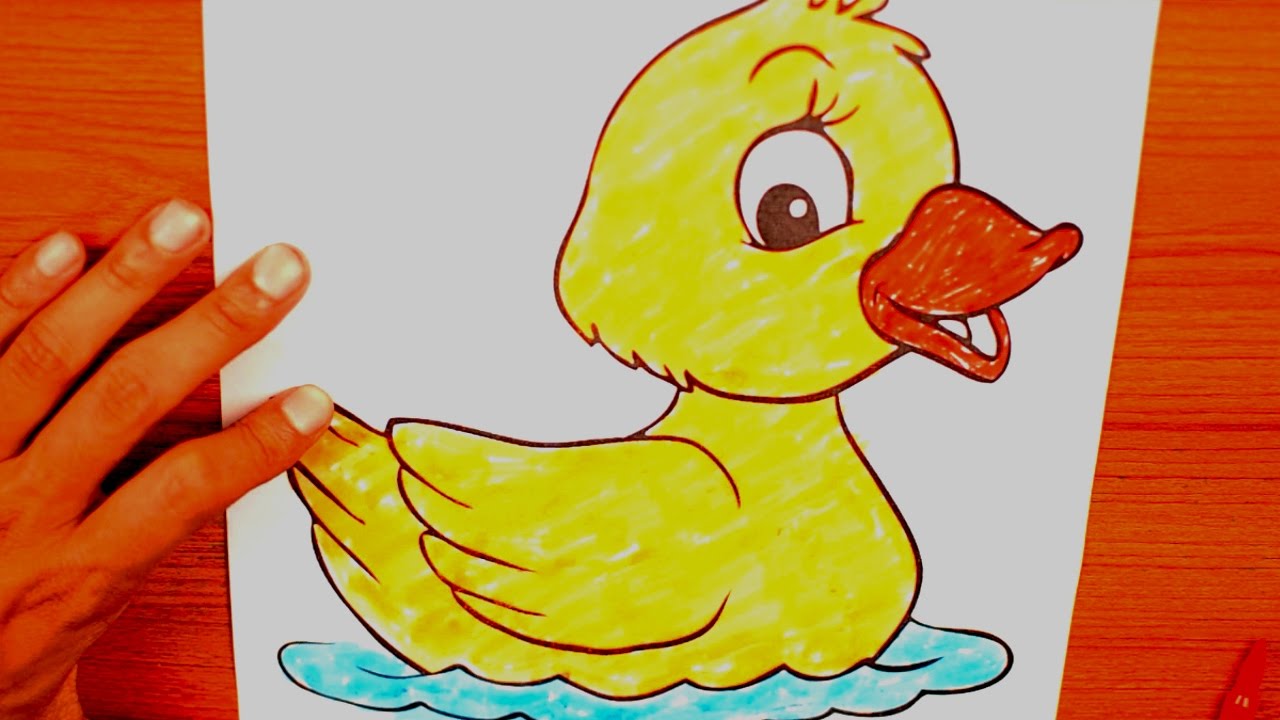 Cute duck coloring pages | Coloring Book for Kids | Preschool Activities