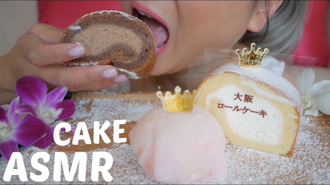 ASMR Japanese Cakes & MOCHI | Soft Sticky Eating Sounds | N.E Let's Eat