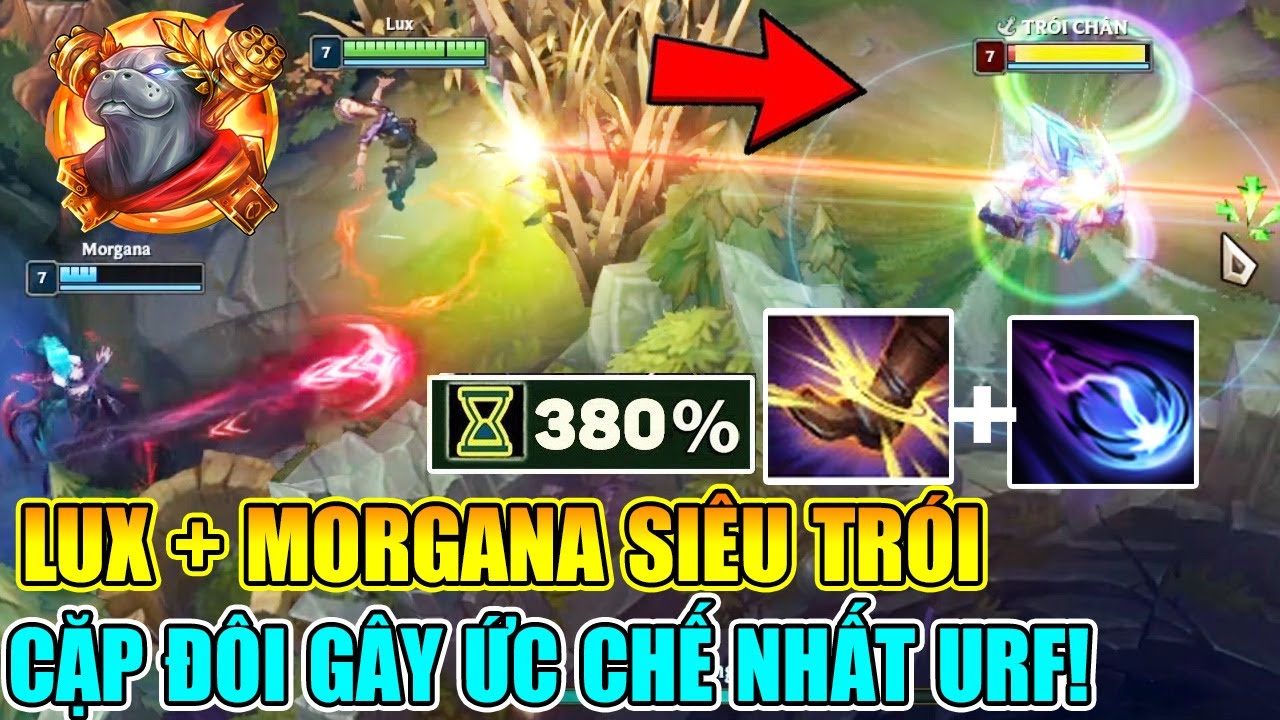 TỐI VỀ NGỦ CŨNG THẤY TRÓI KHI GẶP LUX + MORGANA TẠI URF!