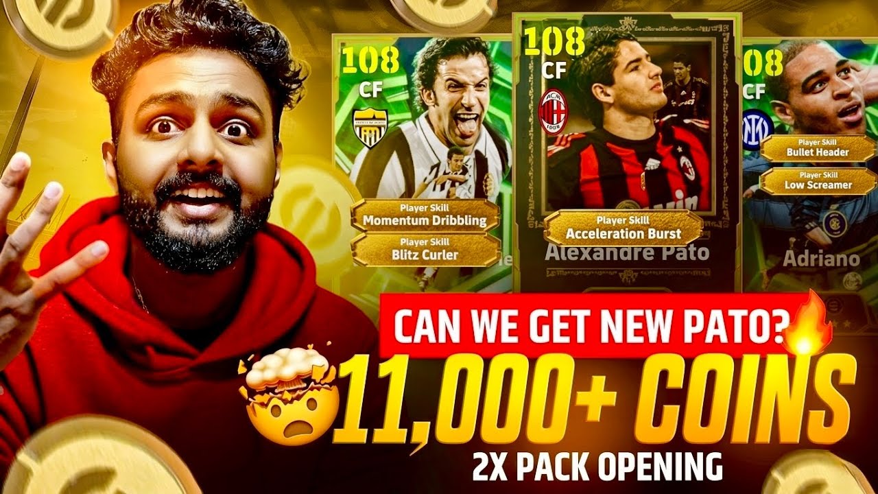 11,000 COINS for 106 NEW PATO + 108 DEL PIERO🔥🥶 ITALIAN LEAGUE ATTACKERS🤯 3,000 MEGA COINS GIVEAWAY🏆