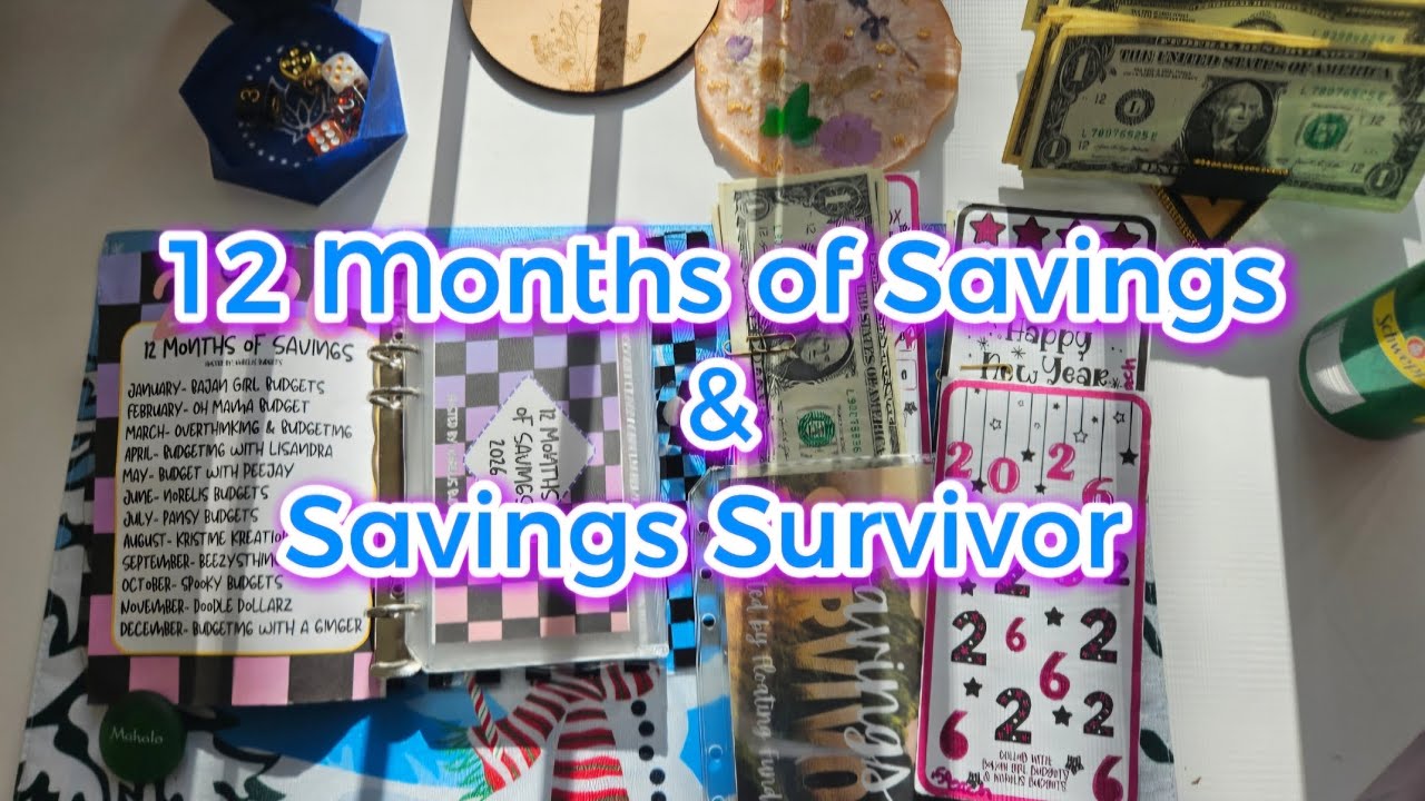 🎲✨️12 Months of Savings✨️Week 4 Savings Survivor🫣✨️#budgetcommunity #cashenvelopes #fypyoutube 