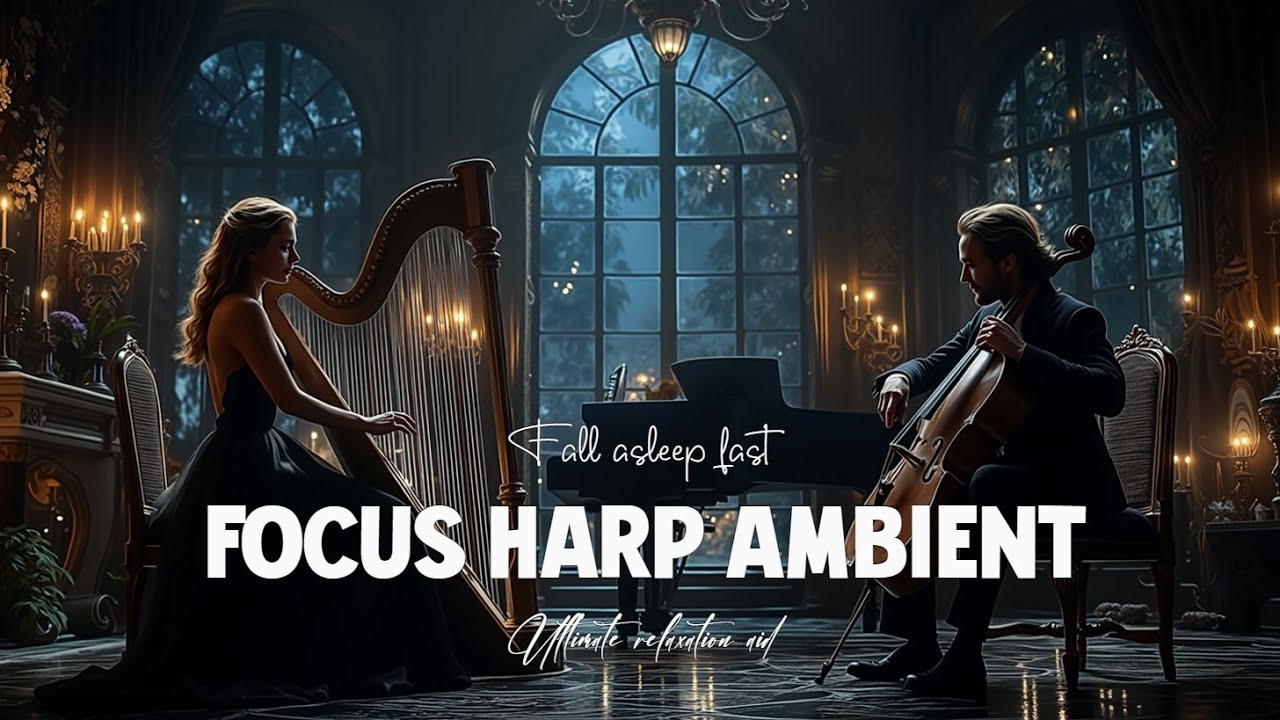 Расслабляющая арфовая музыка - Мелодии для снятия стресса, фокуса и спокойствия