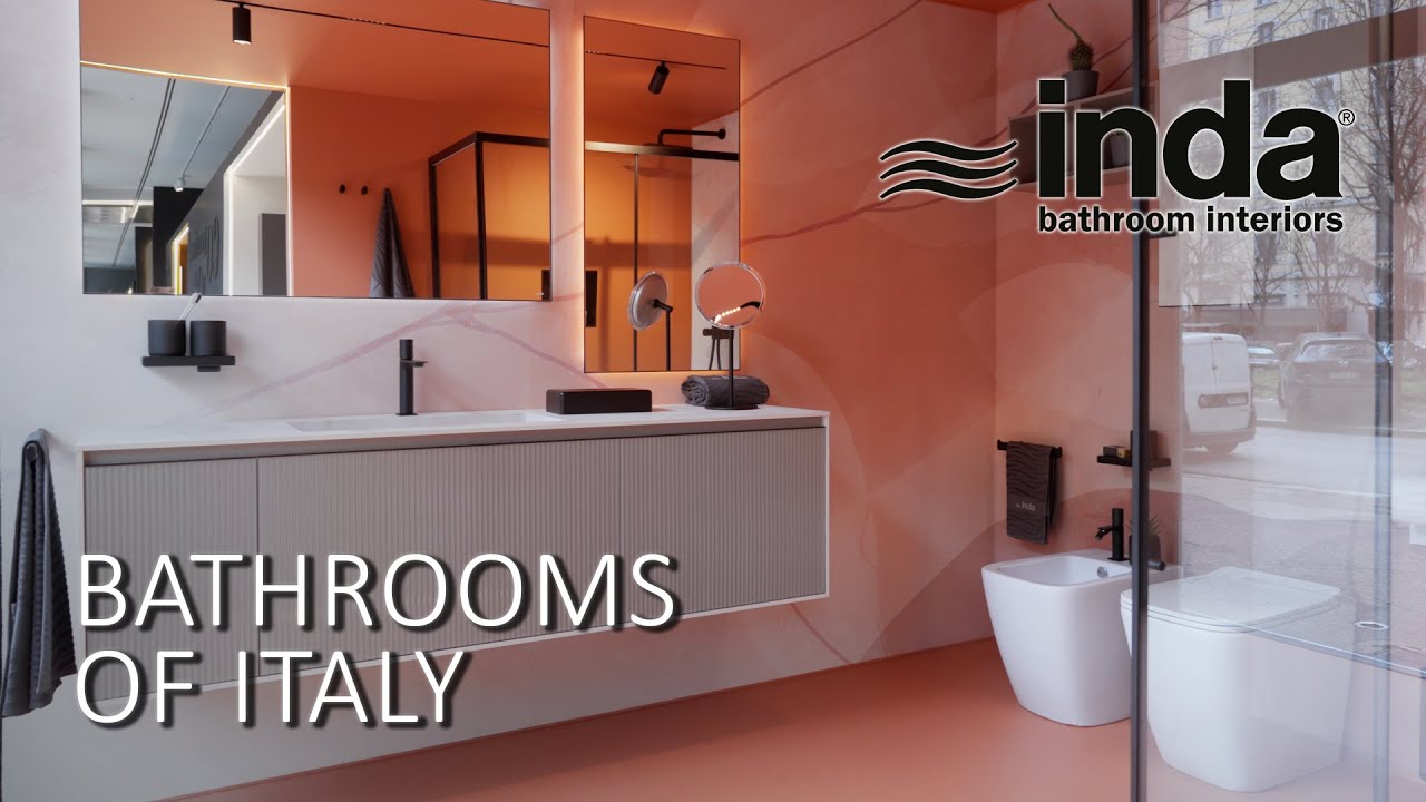 Italian Bathrooms by Inda. Showroom of bathroom furniture, accessories and shower cabins in Milan