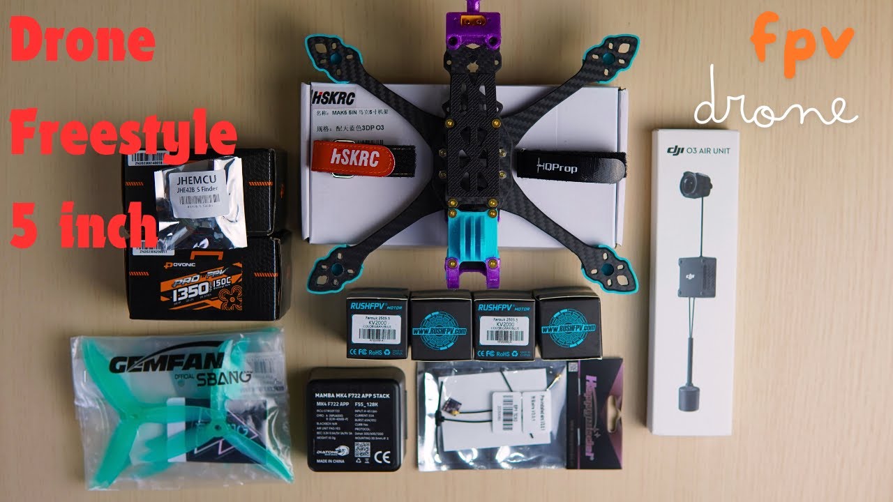 Merakit drone freestyle 5 inch FPV drone yang bagus dan rapih dengan DJI O3 air unit