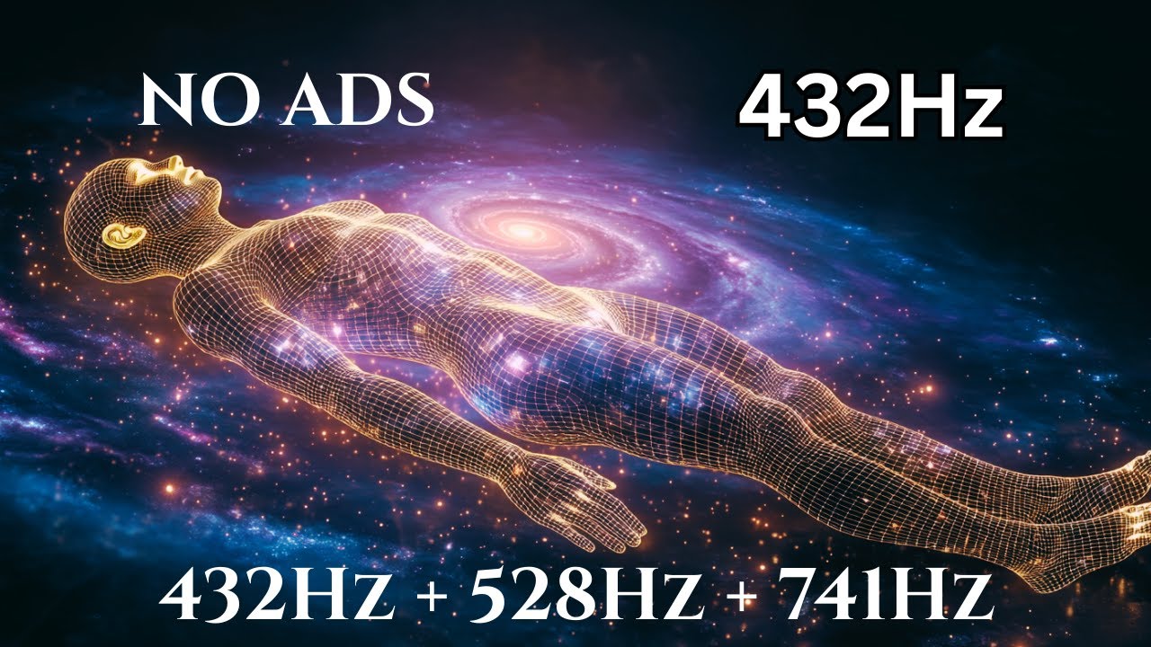 432Hz + 528Hz + 741Hz | The DEEPEST Healing Sleep: Whole Body Regeneration, Relieve Stress