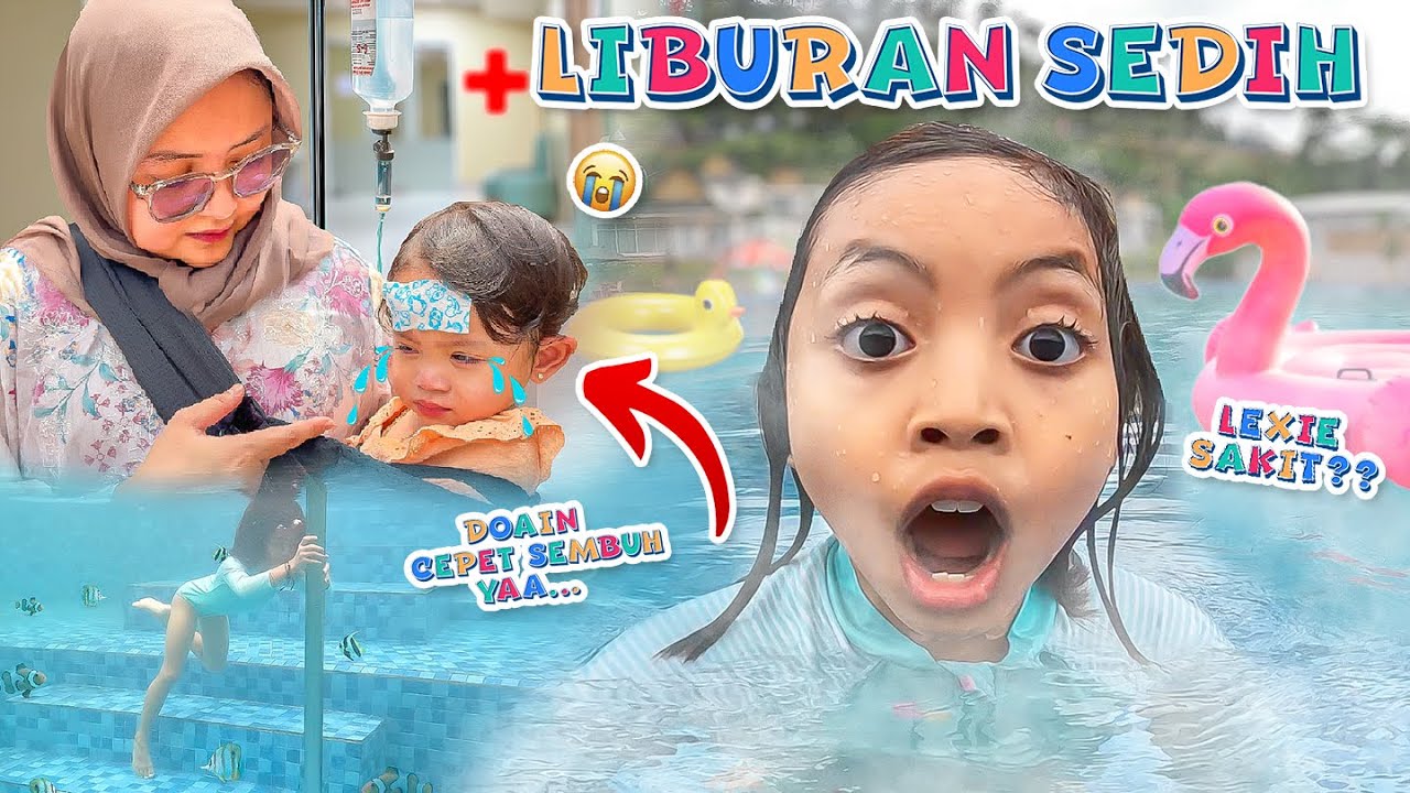LEIKA SEDIH, LEXIE BERENANG MALAH SAKIT 😭 LEIKA RENANG DI KOLAM PANAS VS DINGIN BARENG LEXIE