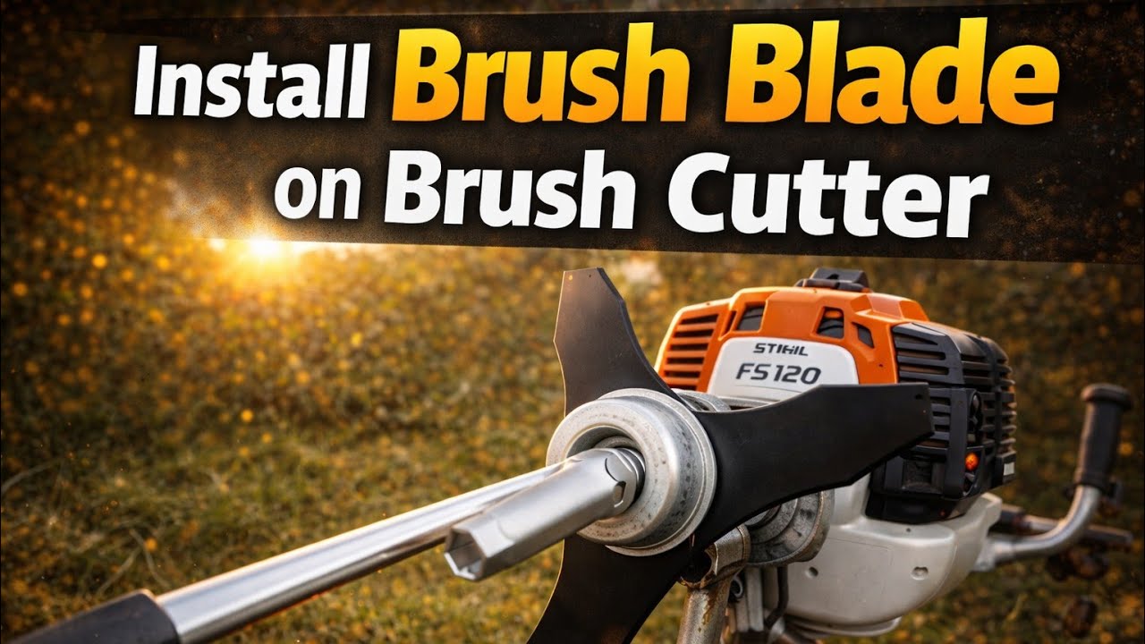     New Brush Cutter? Install Blade Correctly FIRST |Stihl FS 120