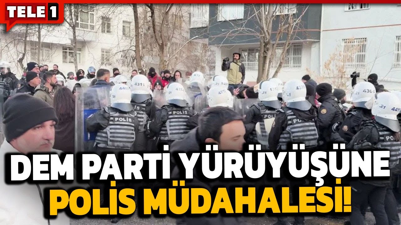 SURUÇ'TA ORTALIK KARIŞTI! DEM Parti'nin yürüyüşüne polis müdahalesi