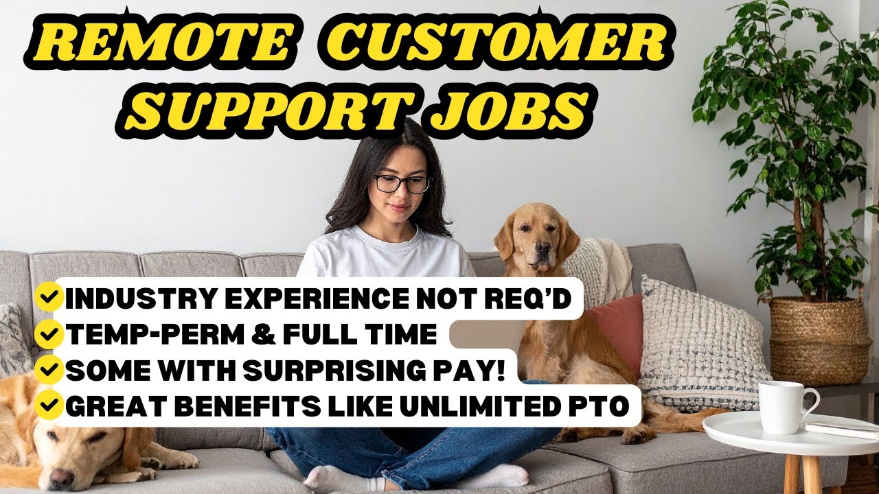 REMOTE CUSTOMER SUPPORT JOBS AT TECH COMPANIES | ONLINE JOBS 2026
