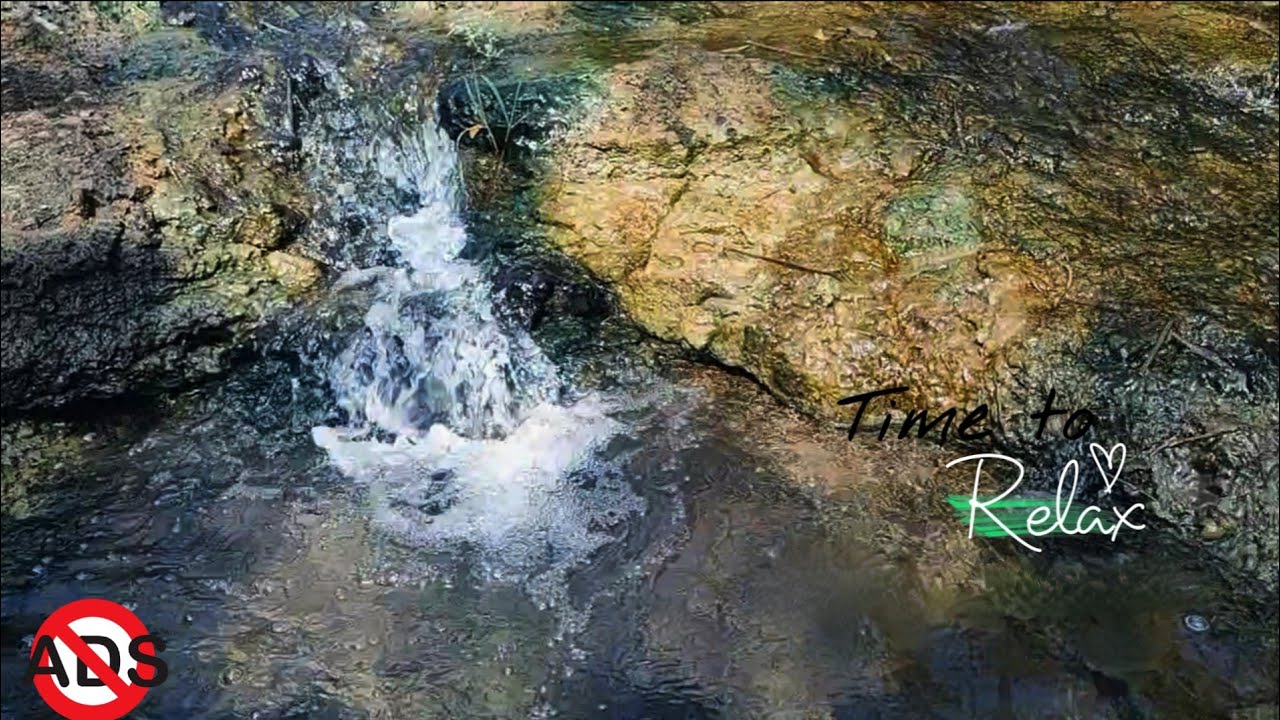 Can’t Sleep? 💤 Try This Real Waterfall Sound For Deep sleep 😴 (not artificial) | No Mid Ads