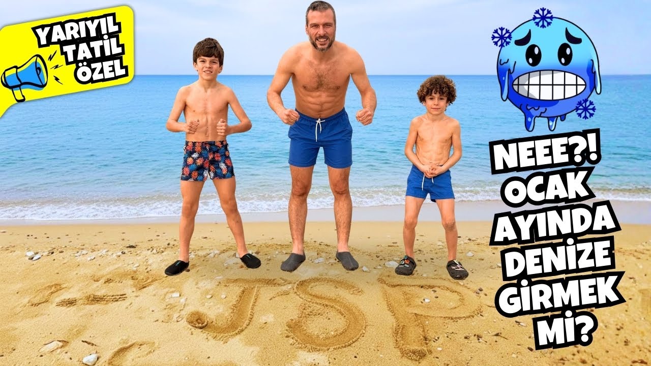 KIŞ ORTASINDA DENİZE GİRDİK VE KAMP ALANINA VEDA ETTİK! YARIYIL TATİL ÖZEL 10. BÖLÜM