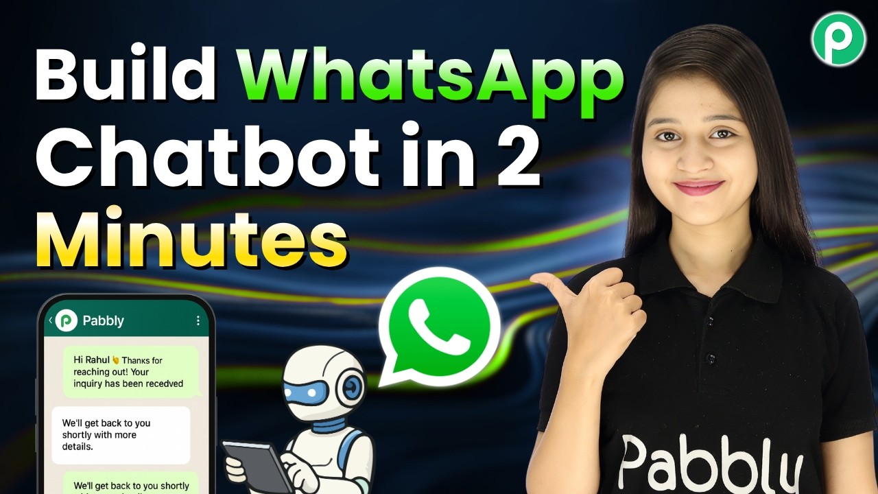 Build a WhatsApp Chatbot in 2 Minutes With No Coding | Pabbly Chatflow