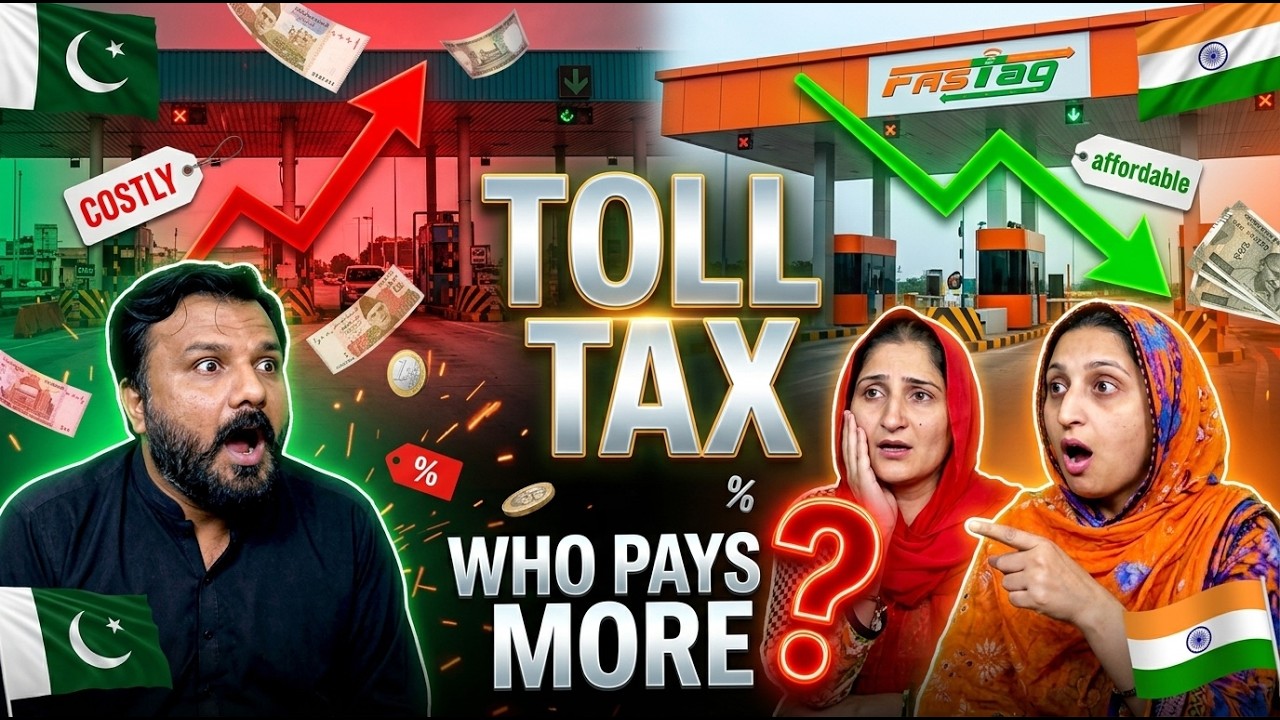 India vs Pakistan Highway Toll Tax 🇮🇳🇵🇰 | Which Country Has More Expensive Highways?