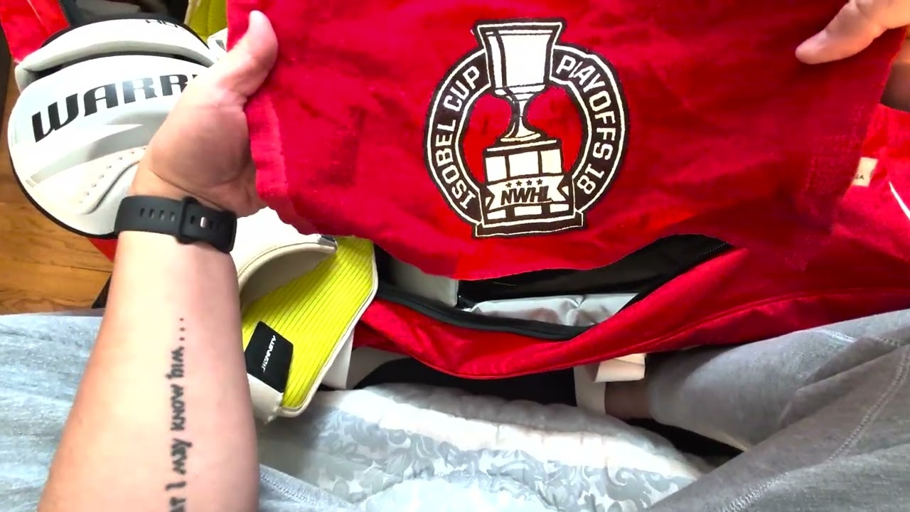 A look inside my hockey bag