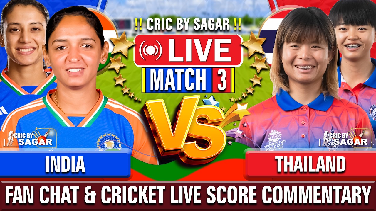 India Women vs Thailand Women | IND vs THA | Cricket Live Score Commentary | 30 Aug 2026