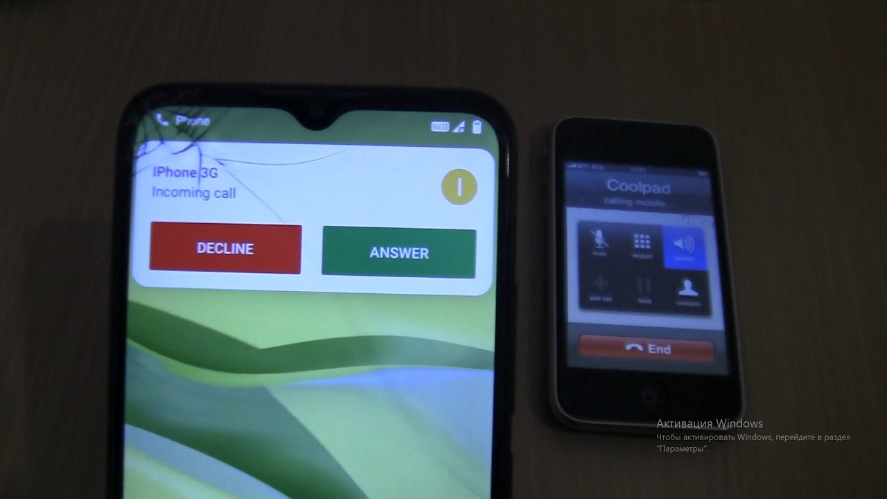 Incoming call&Outgoing call at the Same Time Iphone 3G+Coolpad Cool
