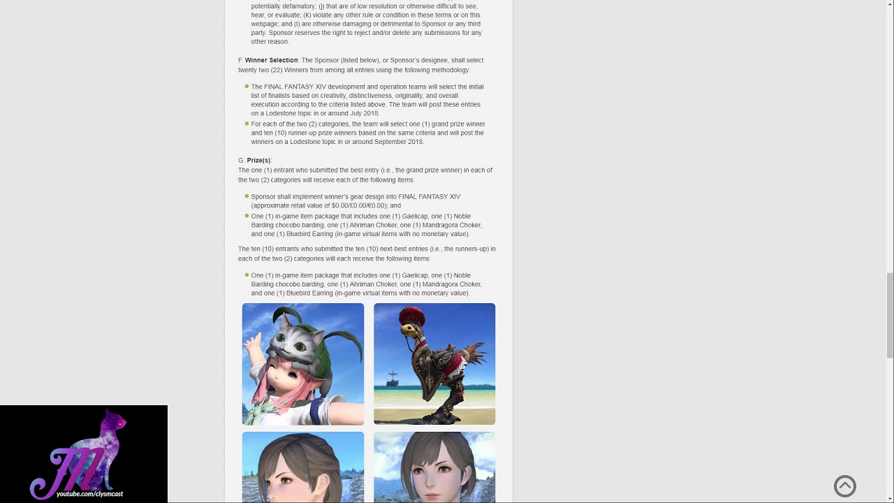 FFXIV: Gear Design Contest