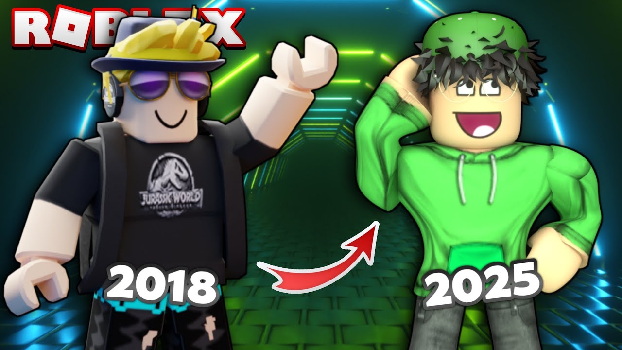 LA EVOLUCIÓN de MI AVATAR de ROBLOX. 😲 (2018-2025)