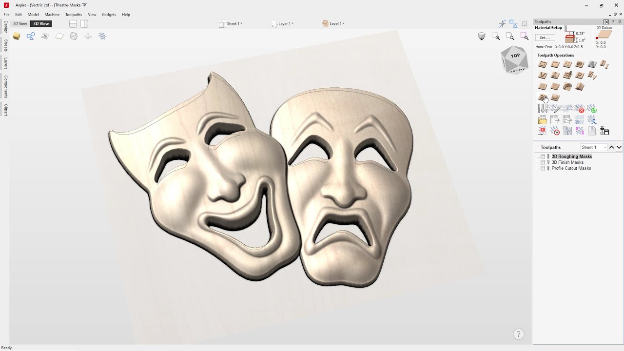 Введение в 3D-моделирование в программе Vectric | Инструменты моделирования | Учебные пособия по V12