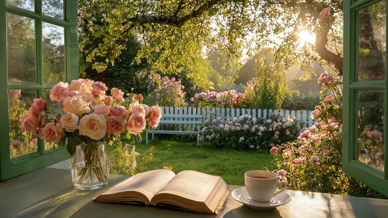 Cozy Garden Morning | A piano playlist for romanticizing a quiet life | Study Reading & Slow Living
