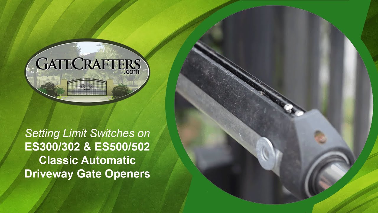 How To Find Limit Switches on  ES 300/302 & ES500/502 Driveway Gate Opener