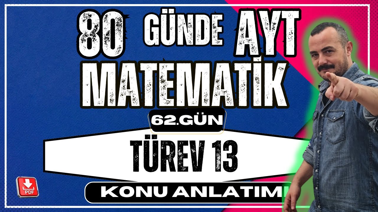 🟥 TÜREV 13 ✅  Türev Süreklilik İlişkisi | 80 Günde AYT Matematik | AYT Matematik Kampı